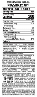 Monster Energy Java 300 Triple Shot Robust Coffee, French Vanilla, 15 Fl Oz (Pack of 12)