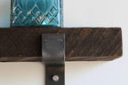 Urban Legacy Accent Shelves | Reclaimed Barn Plank | Set of 2 with Full Brackets (Coffee Bean 18"x 4.5"x 2")