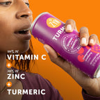 ZYN Turmeric Wellness Drink (24 Pack), Pomegranate Cranberry Flavored Turmeric Curcumin Drink with Black Pepper, No Added Sugar, Low Carb & Low Calorie Drink, Clean Alternative