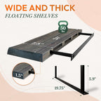 24" Acacia Live Edge Floating Shelves Set of 2 - Wall Mounted Wooden Shelf for Stylish Home Décor - Mocha Color 24x7.5x1.5 Inches