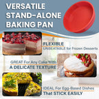 Springform Pan 9 Inch NONSTICK - 9 Springform Cheesecake Pan with LEAKPROOF SILICONE PANprotector - Spring Form Pans 9 Inch - Cheese Cake Pans for Baking in WATER BATH NO FOIL WRAP