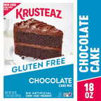 Krusteaz Gluten Free Chocolate Cake Mix, No Artificial Flavors, Colors, or Preservatives, 18 Ounce(Pack of 4)