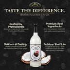 Liquid Alchemist Coconut Syrup for Drinks - Real Ingredients Make our Cream of Coconut Syrup a Perfect Pina Colada Drink Mix - Non-GMO & Vegan (25 oz)