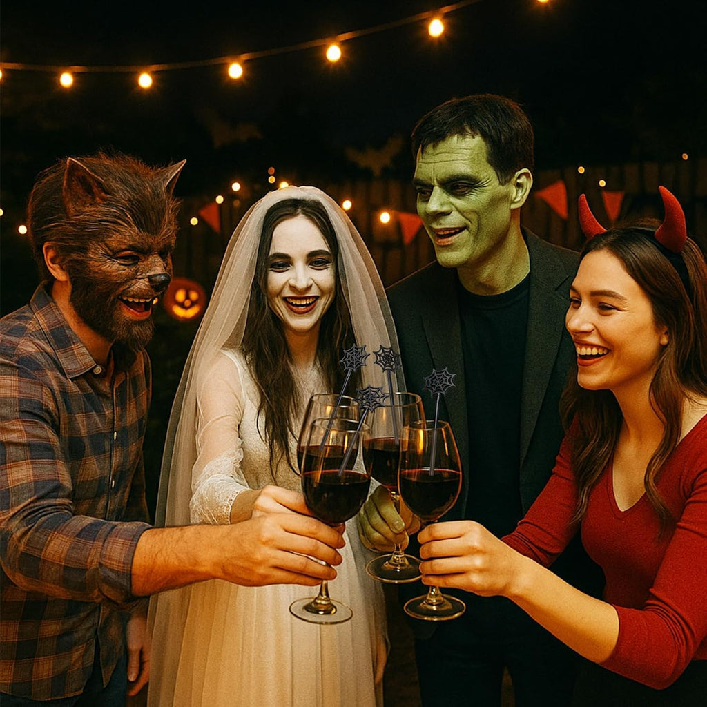 30 Pcs Halloween Swizzle Sticks Plastic Coffee and Cocktail Stirrers Fall Thanksgiving Drink Stirrers Cocktail Mixers for Halloween Fall Autumn Party Tea Coffee Bar Decoration(Spider Web)