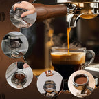 Feekoon Espresso Accessories Kit, WDT Espresso Distribution Tool, 54mm Dosing Funnel Compatible with Breville Barista and Bambino Machine, Coffee Stirrer Tool with 8 Needles and 4 Replacement Needles