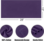 Kitinjoy 100% Cotton Waffle Weave Kitchen Towels (13 X 28 Inches, Eggplant), 4-Pack Super Soft and Absorbent Dish Towel for Drying Dishes, Kitchen Hand Towels