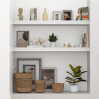 Vivelove 10 inch Deep Wall Shelves 36 inche Long, 1.8 Thick Single Floating Shelf Wall Mounted, Heavy Duty 70 lbs Shelves for Bedroom, Books, Living Room, Kitchen, Office Modern Farmhouse Decor, White