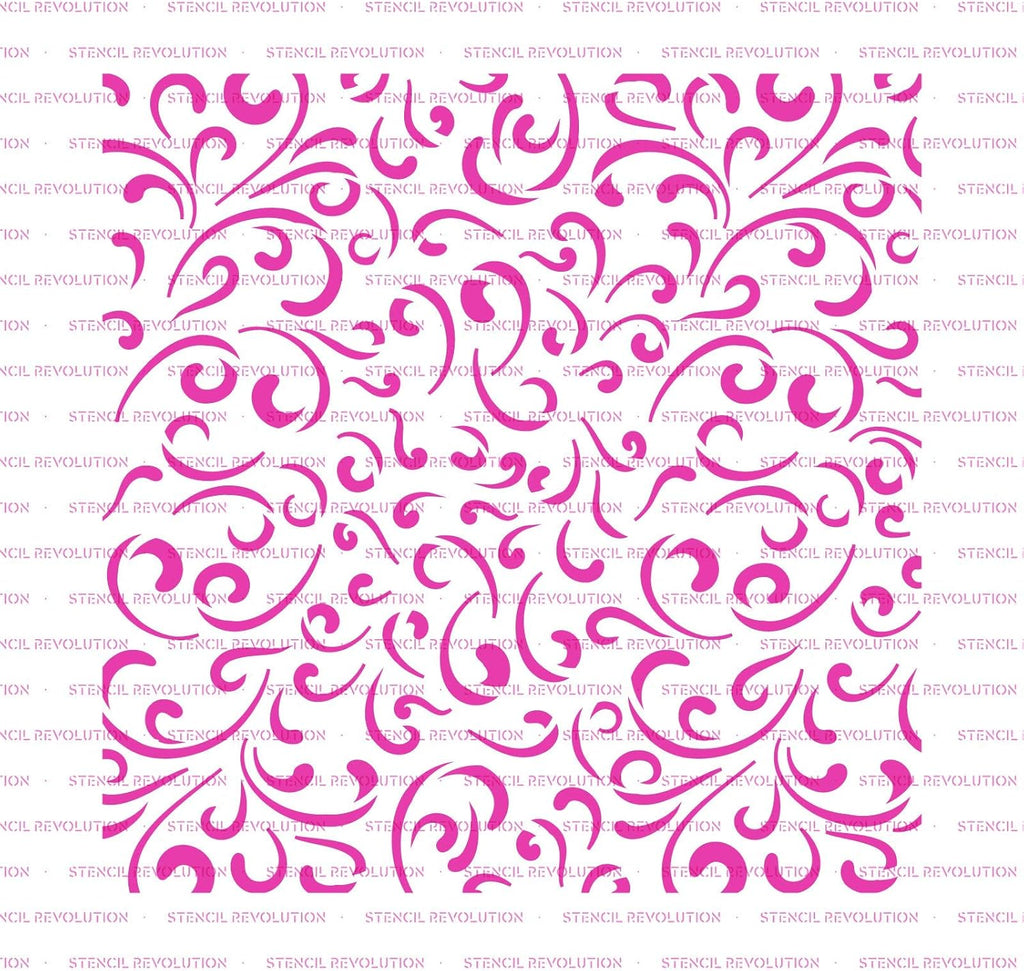 Fancy Pattern Cookie Stencil - Sugar Cookie Stencil, Cookie Decorating, Cooking Stencil, Airbrush Stencil, Airbrush Pattern