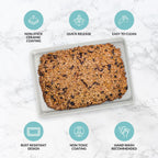 Boxiki Kitchen Non-Stick Ceramic Baking Sheet - Slick & Non-Toxic Ceramic Coating, PTFE & PFOA Free Cookie Sheet Pan - Cookie Sheet, Perfect for Baking, Roasting, and More (Half Sheet Pan)