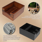 DIBTSA Espresso Knock Box with Tamping Station,Coffee Grounds Pucks Knock Box and portafilter tamper stand,with Removable Rubber Knock Bar and Non-Slip Base