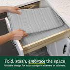 Cuisinart Dish Drying Mats for Kitchen Counter - (2) 18" x 24" Ultra Absorbent Dish Drying Mat XL - Foldable, Machine Washable, Fast Drying Dish Mat (Horizontal Stripes)