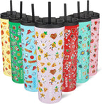 BJPKPK 30oz Tumbler With lid And Straw Stainless Steel Travel Coffee Mug Insulated Tumblers Cups,Hawaii Fruits Purple