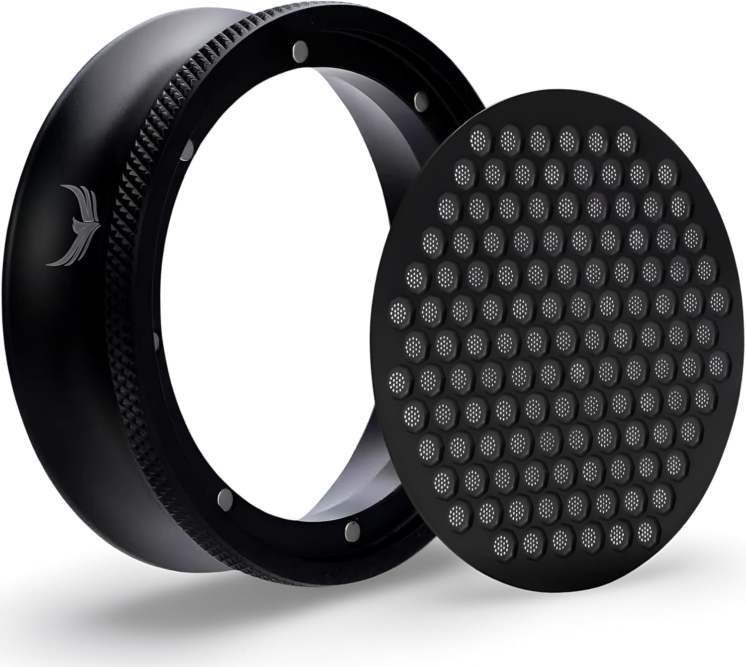 58mm Walnut Espresso Accessories Set – Premium Barista Kit for All 58mm Espresso Machines – Includes Tamper, Tamping Station, Distributor, Knock Box & Dosing Funnel