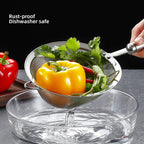 304 Stainless Steel Fine Mesh Strainers for Kitchen, Colander-Skimmer with Handle, Sieve Sifters for Food, Tea, Rice, Oil, Noodles, Fruits, Vegetable 5.51 inch Medium