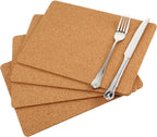 Boao 4 Pack Rectangle Cork Trivets for Hot Dishes 11'' x 8'' x 0.2'' Cork Plant Coasters Placemat Hot Pad Sheet Heat Resistant for Kitchen Countertops Table Pots Pans Restaurant Cafe Wedding Supplies