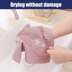 Homaxy Microfiber Waffle Weave Kitchen Dish Cloths, 12 x 12 Inch Ultra Absorbent and Solid Color Dish Towels for Kitchen Fast Drying Dishcloth for Washing Dishes, 8 Pack, Pink