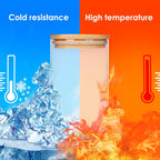 Glass Food Storage Containers Jars with Airtight Bamboo Lid 20 oz 9 pcs, 590 ml Pantry Organization Jar, Glass Terrarium with Lid, Spice, Flour and Sugar Container, Canister Set for Kitchen Counter