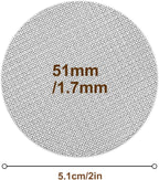 Espresso puck screen 51mm 2 Pack & Walnut Puck screen stand, 316 Stainless Steel Espresso Accessories, Professional Tool for Portafilter Filter Basket