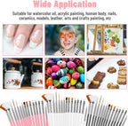 Cake Painting Brushes, 45 Pcs Cake Decorating Brushes Fondant Sugar DIY Tools Set Food Safe Baking Brush for Cake Cookie Icing Pastry