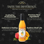 Liquid Alchemist Mango Syrup for Drinks - Real Ingredients Make our Mango Puree for Cocktails the Perfect Margarita Mix - Our Tropical Flavoring Syrup is Non-GMO & Vegan (12 oz)