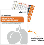 Meat Temperature Chart Magnet - Grilling Accessories - Chicken, Turkey, Beef, Steak, Pork Cooking Temperature Chart BBQ Grill Guide Meat Doneness Chart - Internal Meat Temps - Grilling Gifts for Men