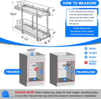 WelFurGeer 2-Tier Kitchen Cabinet Pullout Shelf and Drawer Organizer, Soft Close Pantry Pull Out Shelves, Heavy Duty Pull Out Cabinet Organizer with Shelf Liner for Kitchen Cabinets, Pantry Storage