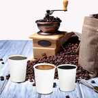 Turbo Bee 10 oz Disposable Coffee Paper Cups,270 Pack Hot Drinking Cups,White Paper Party Cups