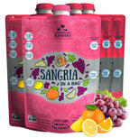 Lt. Blender's Sangria in a Bag – Wine Slushie Mixes - Each Bag Makes 1/2 Gallon of Frozen Red Sangria Mix – Non-GMO Wine Freezer Mix - Make with Wine, Liquor or as a Mocktail - (Pack of 4)