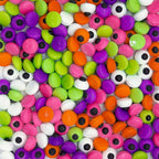 Dynastang Mixed Colour Eyes Sprinkles Halloween Edible Eyes Cake Decoration Cupcake Toppers Cookie Decorating Perfect for Cakes, Cupcakes, Desserts Toppings 3OZ