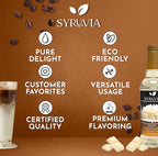 Syruvia White Chocolate Syrup for Coffee 25.4 Ounces White Chocolate Coffee Syrup