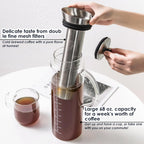 Aquach 68 Oz Cold Brew Coffee & Iced Tea Maker – Airtight Lid for Freshness Up to 2 Weeks, Dishwasher Safe