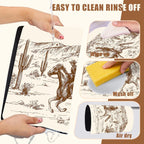 Dish Drying Mat Desert with Cowboys Coffee Bar Mat for Countertop Absorbent Rubber Backed Hide Stain Dish Drainer Rack Pad Espresso Machine Dining Room Decoration 11.8 x 19.7 Inch