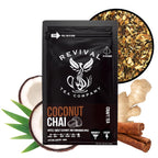 Revival Tea Company Coconut Chai Tea - Black Tea Blend with Fresh Spiced Chai and Coconut Flavor - 24 Tea Bags