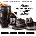 MONÉGASQUE Black Edible Glitter for Drinks 15g – Black Edible Glitter for Cakes & Cocktails – Halloween Sprinkles Luster Dust for Drinks, Cake, Cocktail, Cupcakes – Drink Shimmer – Spray Cakes Powder