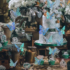 SAOROPEB 3D Butterfly Wall Decor - 48 Pcs, 4 Styles, 3 Sizes - Removable Stickers for Birthday & Party Decorations