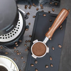 XUNADA Large Espresso Tamping Mat (5” x 12”), Ultra Thick Premium Coffee Tamper Pad, Strong Grip Silicone Tamp Station