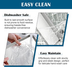 E-far Baking Sheet with Wire Rack (2 Pans + 2 Racks), Large Stainless Steel Cookie Sheets Pan & Cooling Rack for Baking Cookies Cake, Non Toxic & Heavy Duty, Oven & Dishwasher Safe, 18 x 13 x 1 Inch