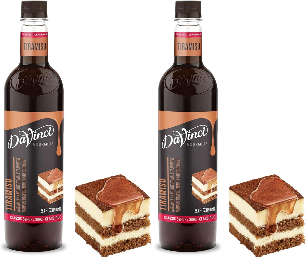 DaVinci Gourmet Classic Tiramisu Syrup, 25.4 Fluid Ounce (Pack of 2)