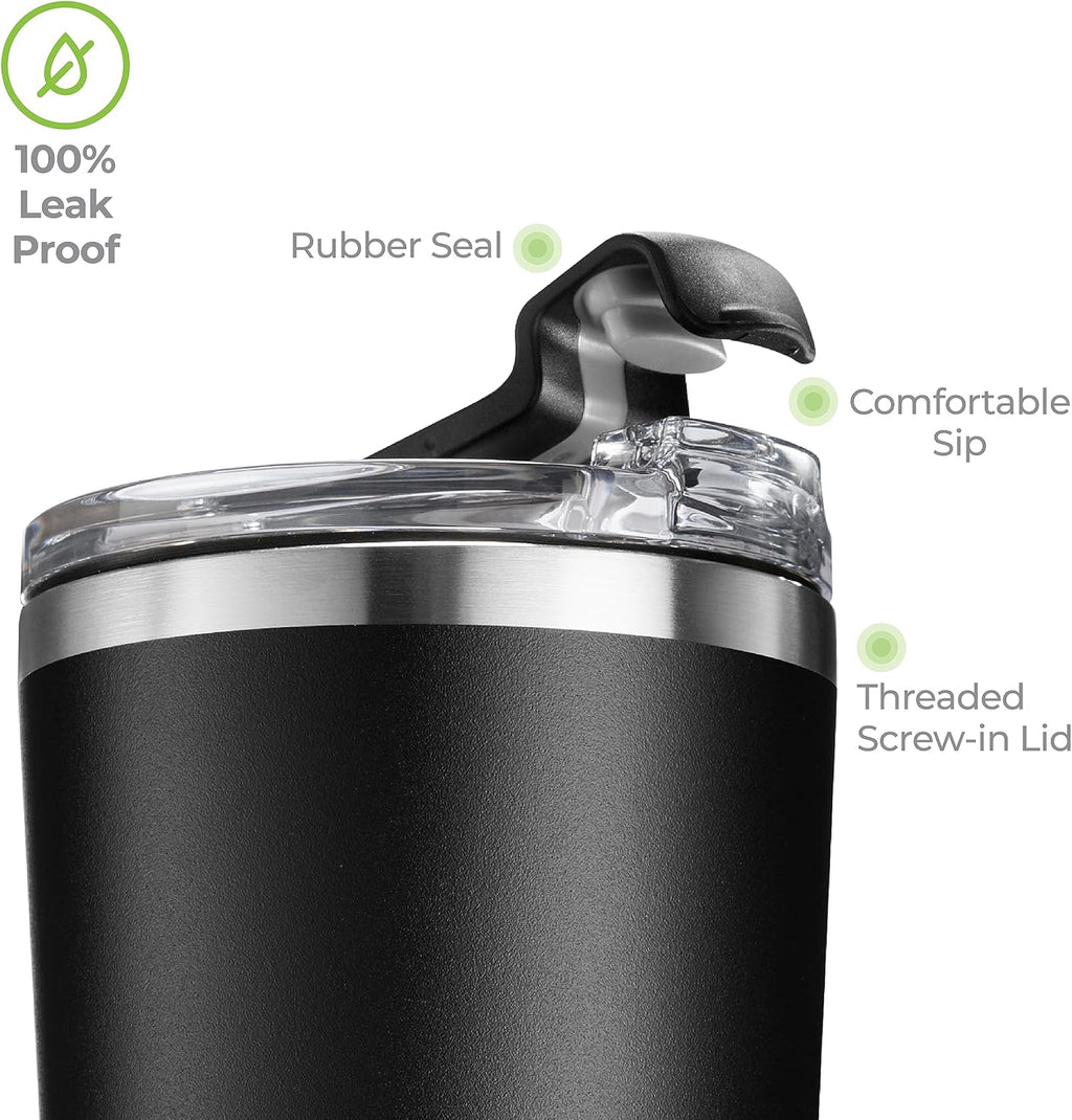 SIPX™ Triple-Insulated Tumblers - 16oz. Premium Modern Tumbler With Lid, insulated Cup Keeps Hot For 6 Hours, Stainless Steel Tumbler Made Of Sustainable Material, Coffee Travel Mug For Home & Office