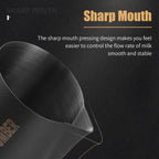 MHW-3BOMBER Milk Frothing Pitcher, 20oz/600ml Milk Frother Cup for Barista, SUS304 Stainless Steel Espresso Steaming Pitchers for Milk/Coffee/Latte Art (Matte Black) P3014B-OS