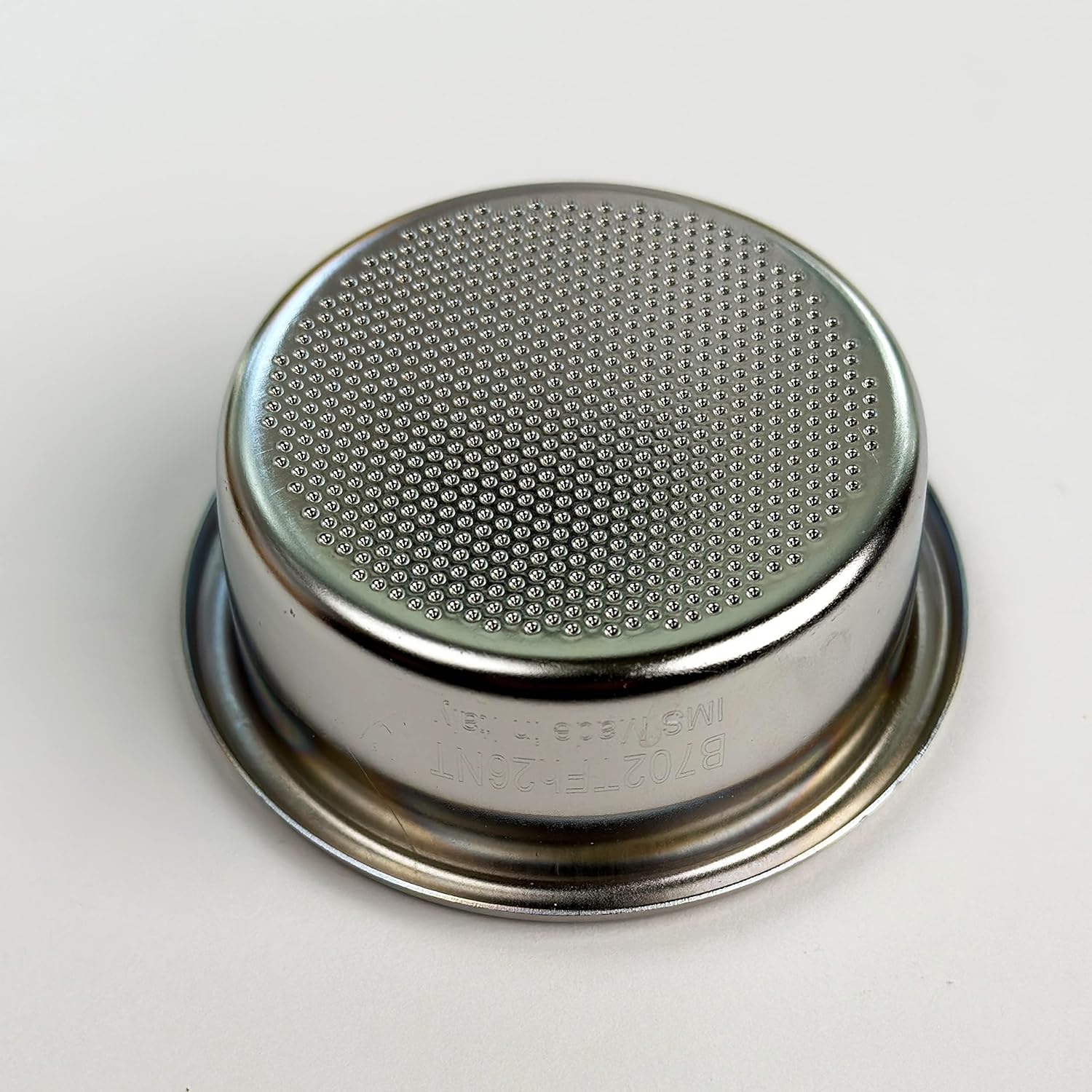 E&B Lab NT (NanoTech) Double Espresso Portafilter Basket 58mm Ridgeless (22) Silver