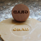 Wood Cookie Stamp, 2.5 Inch (GRAD CS-130)