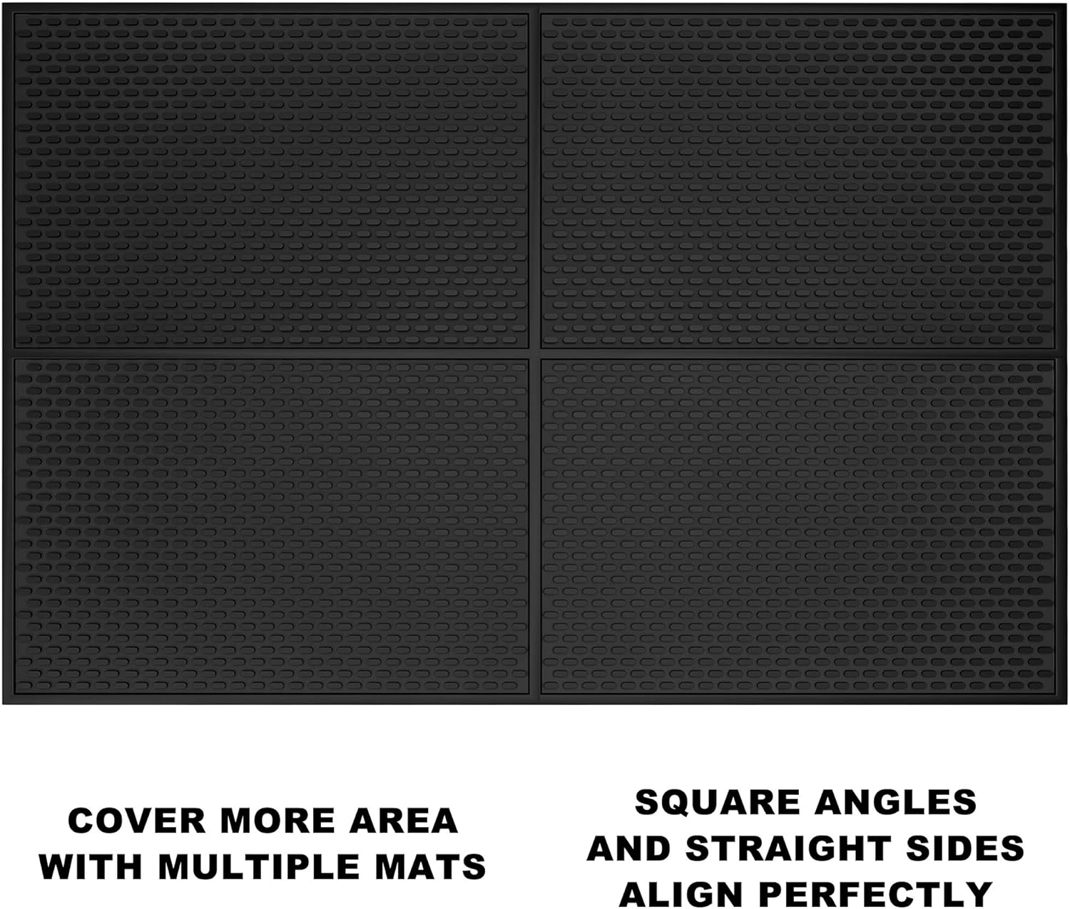 Silicone Drip Mat - 1/2 Inch Thick, Heat-Resistant and Food Safe - Counter Top, Coffee Bar or Restaurant - Drying Mat for Glasses - 18x12 Inches