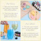 Iridescent Gold Edible Glitter - 5g Food Grade Cake Decorating Shimmering Glitter, Edible Sprinkle Luster Dust for Drinks, Chocolates, Fondant, Strawberries, Cupcakes, Candy, Cookie - Vegan