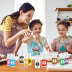 Gel Food Coloring - 10 Colors x 0.7 oz Concentrated Gel Based Food Dye Icing Colors Professional-Grade Neon Food Color for Baking Cake Decorating Cookies Fondant