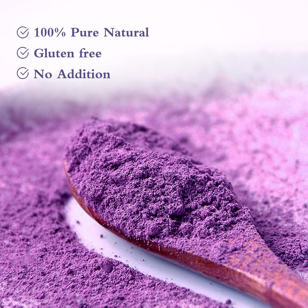 NutraBloom Purple Sweet Potato Powder, 8 Oz, Natural Food Coloring, Ube Powder, Rich Anthocyanin Superfood for Baking, Smoothies