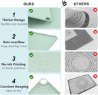 Silicone Baking Mat, Pastry Mat for Rolling Dough, Dough Rolling Pad 24''x16'', Silicone Pastry Mat with Measurements for Pizza, Pie, Macaron, Bread (Beige, XL)