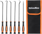 ValueMax Pick and Hook Set, Precision Pick Set with Tool Bag, Perfect for Automotive/Electronic Repair, O-Ring/Oil Seal Gasket Puller and Remover(6PCS)