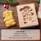Wooden Cookie Biscuit Mold, 3D Baking Embossing Craft Decorating Tool, Suitable for Halloween Thanksgiving Christmas Kitchen DIY