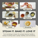 27oz Platinum Silicone Microwave Steamer Pot with Handle & Lid - Korea 100% Food-Grade Steamer Bowl, Heat-Resistant Cooker with Steam Holes, Easy Clean, Dishwasher Safe, Taupe Brown